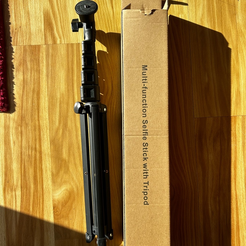 Black Multifunction Selfie Stick with Tripod